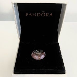 PANDORA RETIRED PINK MURANO CHARM